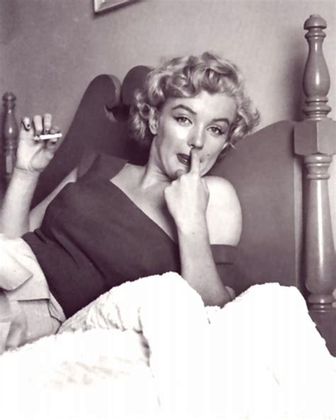 Marilyn Monroe Smoking In Bed ~ Vintage Everyday