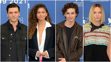 Venice Film Festival Oscar Isaac Zendaya Timothée Chalamet And Rebecca Ferguson At Dune