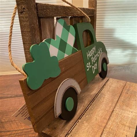 Hobby Lobby Holiday St Patricks Day Shamrock Truck Decor Bundle