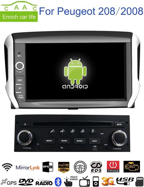 Android Gps Navigation Car Dvd Player For Peugeot With