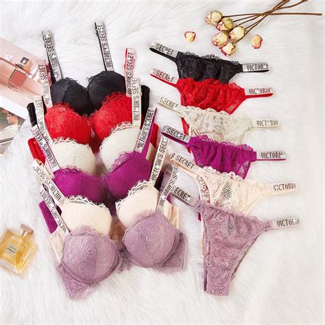 Victoria Secret Novo Conjunto De Lingerie De Renda Two Pieces Sexy