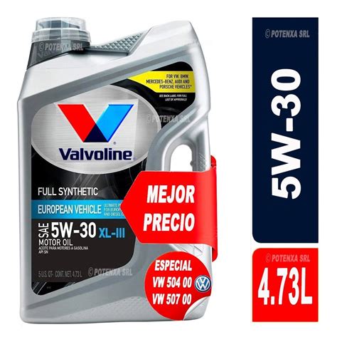 Aceite Valvoline Advanced Xl 3 5w30 X 5 Litros Vw Amarok POTENXA