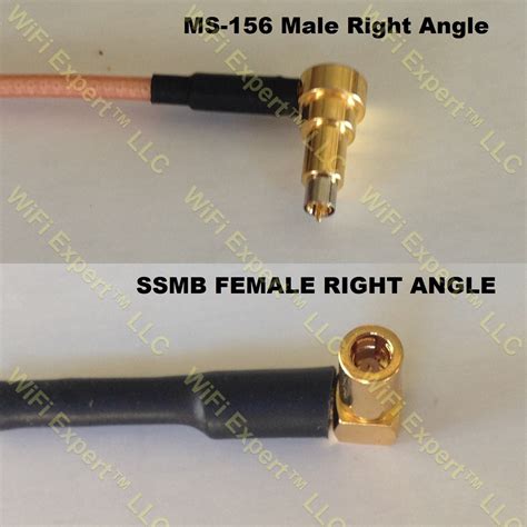 Lmr Ms Male Angle To Ssmb Angle Female Coaxial Rf Pigtail Cable