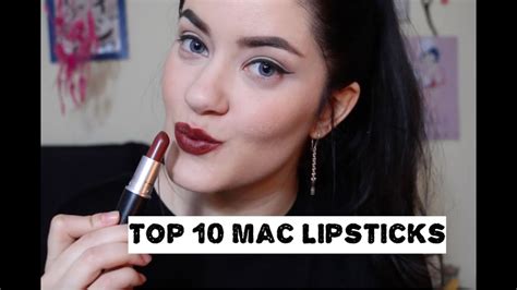 Top 10 Mac Lipsticks Youtube