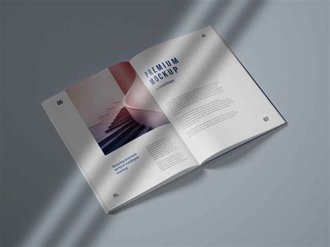 Vertical Catalog And Magazine Mockup PSD