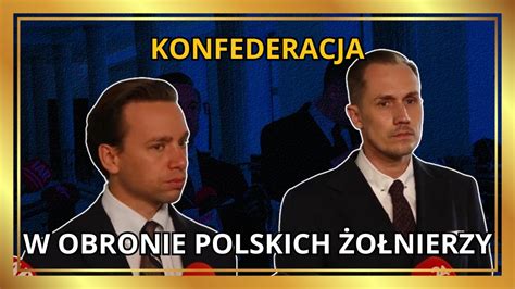 POLSCY ŻOŁNIERZE ZAKUCI W KAJDANKI REAKCJA POSŁÓW KONFEDERACJI YouTube