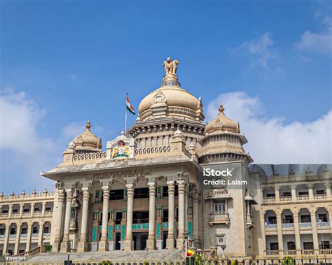 Close Up Image Of Entrance Of Largest Legislative Building In India ...