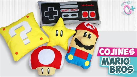 Diy Cojines Sin Coser Mundo Mario Bros ★así O Más Fácil★ Cojines