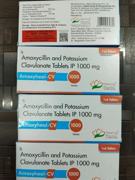 Amoxyheal CV 1000 Tablet At Rs 213 Stripe Clavmix In Nagpur ID