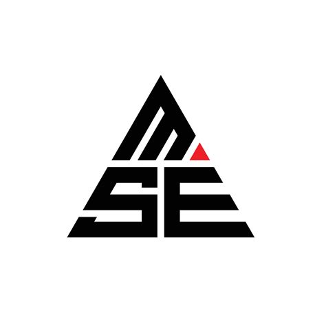 Mse Triangle Letter Logo Design With Triangle Shape Mse Triangle Logo