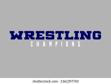 Wrestling Logo Sport Background Stock Illustration 1361397743 ...