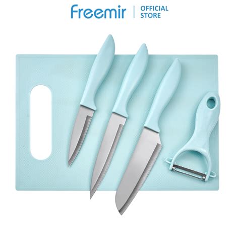 Jual Freemir Pcs Set Pisau Dapur Stainless Knife Anti Lengket Tajam