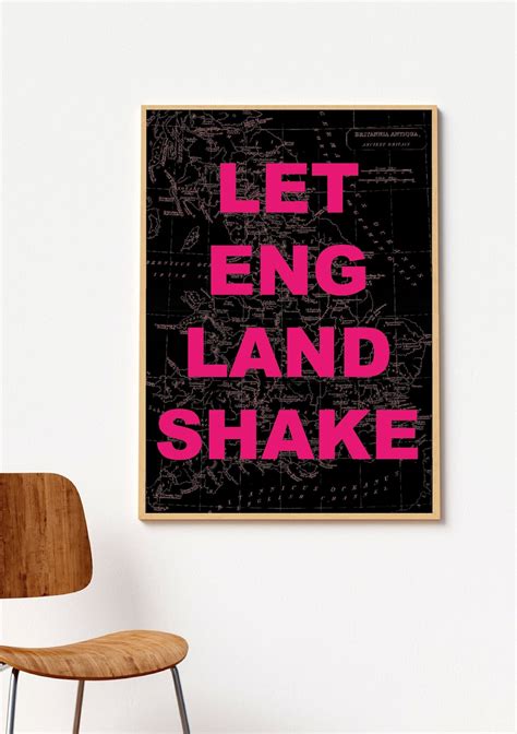 PJ HARVEY Let England Shake Poster Map Vintage Modern Music Poster Art ...