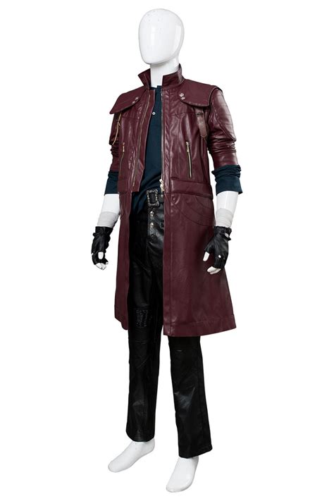 Devil May Cry V DMC5 Dante Aged Outfit Leather Cosplay Costume