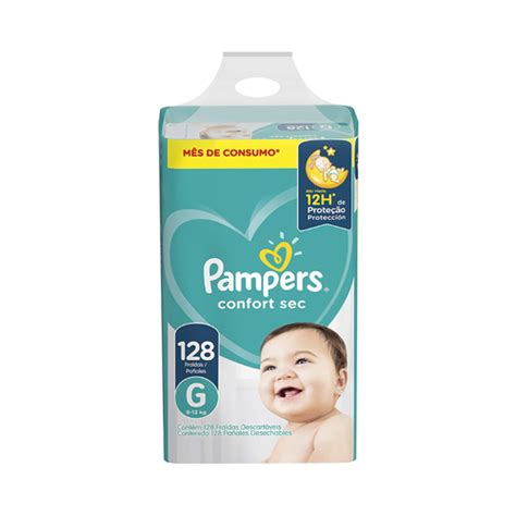 Fralda Pampers Confort Sec G Com 128 Unidades Supermercados Pague Menos