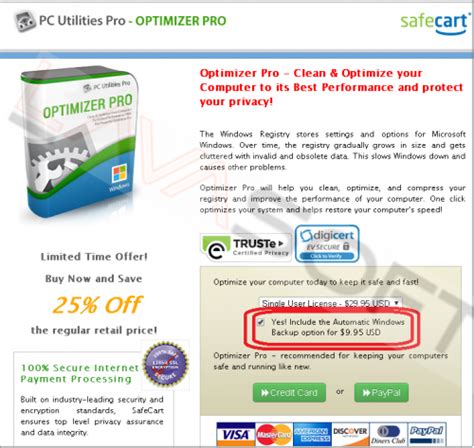 How To Remove Optimizer Pro By Pc Utilities Software Ltd Lavasoft