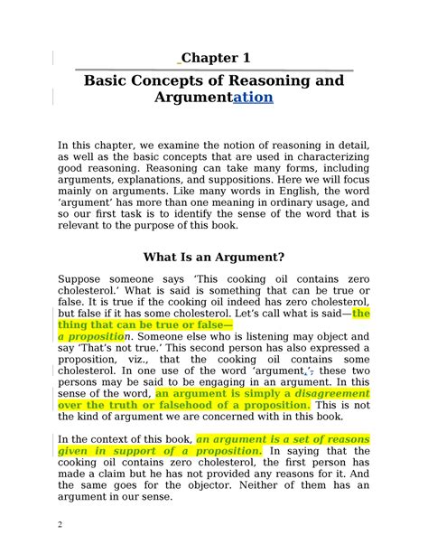 Chapter Basic Concepts Chapter Basic Concepts Of Reasoning And