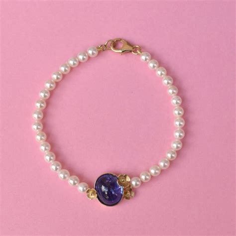 Bracciale Con Perle Akoya E Tanzanite Gioielli Santori