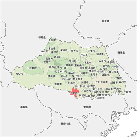 埼玉県入間市の地図 Map It マップ・イット