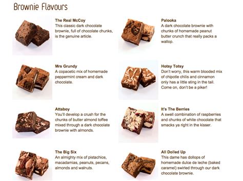 Brownie Flavours Brownie Toppings Chocolate Muffin Recipe Brownie Packaging