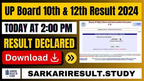 Upmsp Up Board 10th And 12th Result 2024 Sarkari Result