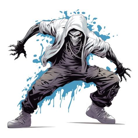 Premium AI Image | Zombie Man Dancing Highcontrast Shading In Comic Art ...