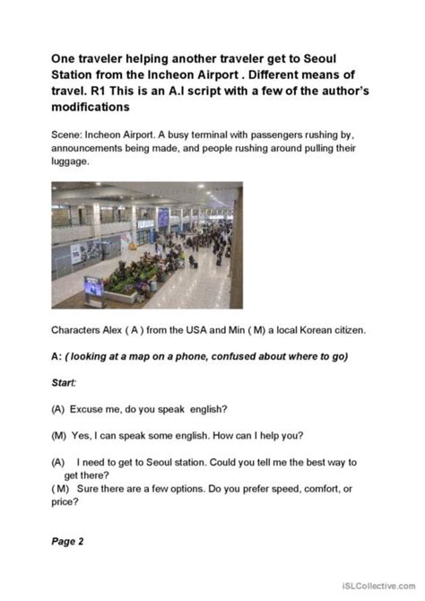 130 Airport English ESL Worksheets Pdf Doc