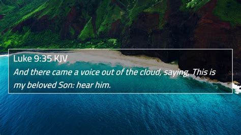 Luke 9 35 KJV 4K Wallpaper And There Came A Voice Out Of The Cloud