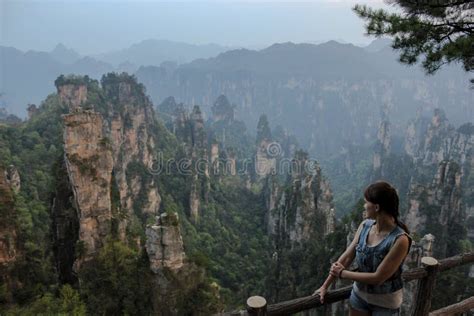 Avatar National Park at Sunset, China, Asia Stock Image - Image of ...