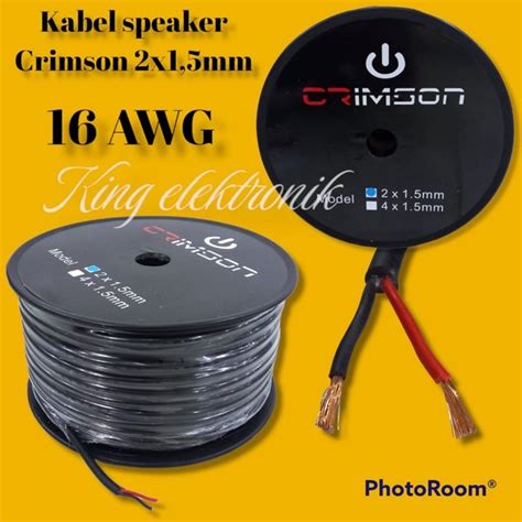 Jual Kabel Speaker X Mm Awg Crimson Roll Meter Di Lapak King