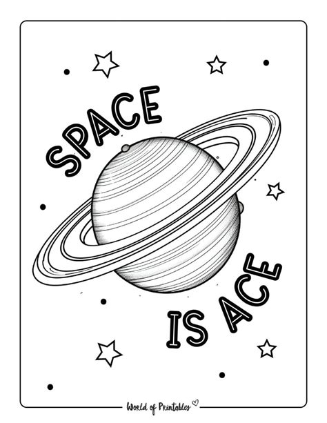 Planet Coloring Pages For Kids & Adults - World of Printables