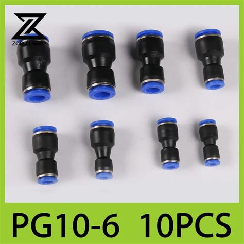 Pcs Lot Pneumatic Fittings Quick Push In Mm Mm Change Diameter