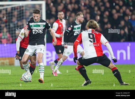 ROTTERDAM 29 2 2024 Stadium De Kuip Dutch KNVB Beker Half Final