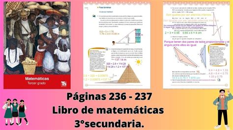 Páginas 236 237 libro de matemáticas 3 secundaria YouTube