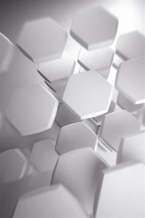 White Hexagon Wallpaper - WallpaperSafari