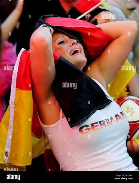 Sport Spo Fußball German flags Soccer fans Deutschland Stockfotos