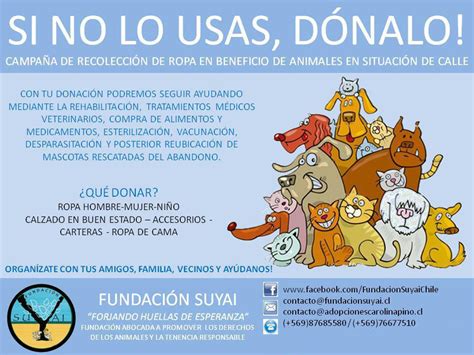 Campaña de recolección de ropa usada para Fundación Suyai Fundación Suyai