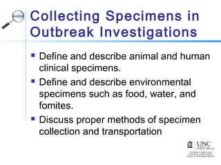 Sampling In Outbreak Investigation Ppt