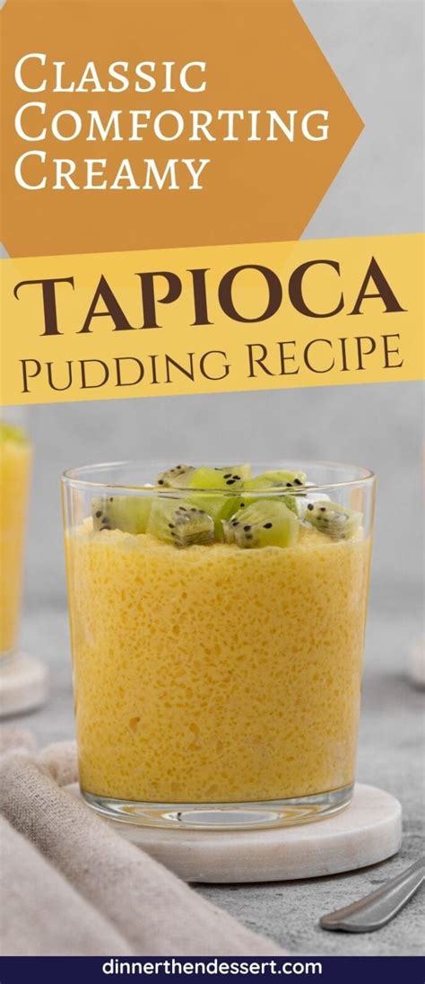 Tapioca Pudding Dinner Then Dessert