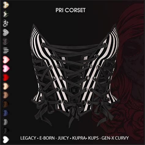 Second Life Marketplace Rokins Pri Corset Fatpack