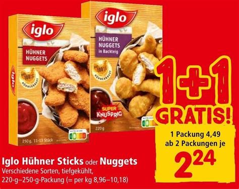 Iglo H Hner Sticks Oder Nuggets Verschiedene Sorten Tiefgek Hlt G