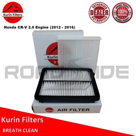 Kurin Combo Filters Air Cabin For Honda Cr V Engine