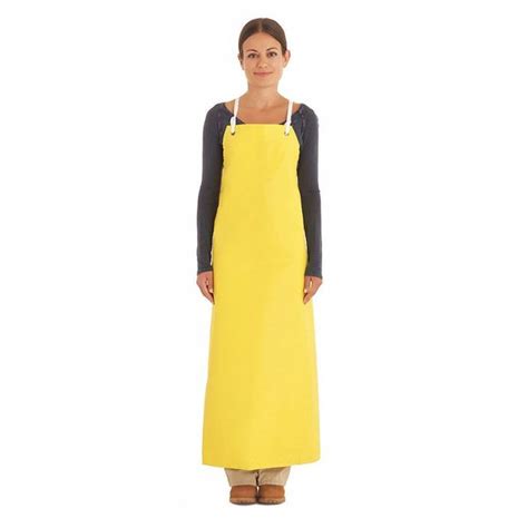 Ansell Bib Apron Yellow 45 In L 56 400 Zoro