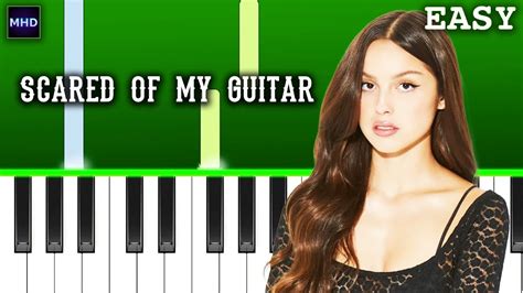 Olivia Rodrigo Scared Of My Guitar Piano Tutorial Youtube