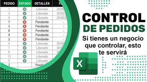 Elaborar Un Control De Pedidos Paso A Paso En Excel YouTube