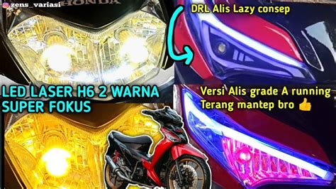 Led Laser H Fokus Warnapasang Alis Running Grade A Motor Honda