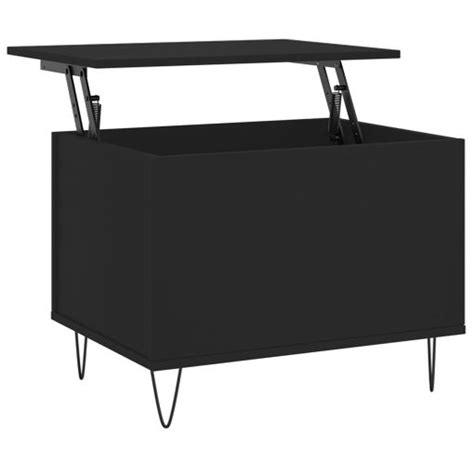 Mesa De Centro Madera Contrachapada Negro 60x44 5x45 Cm Vidaxl Con