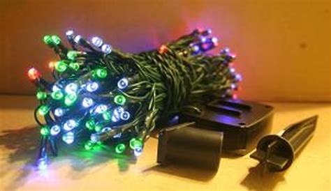 Solar Christmas Trees with Multi-Color Lights | Set of 4