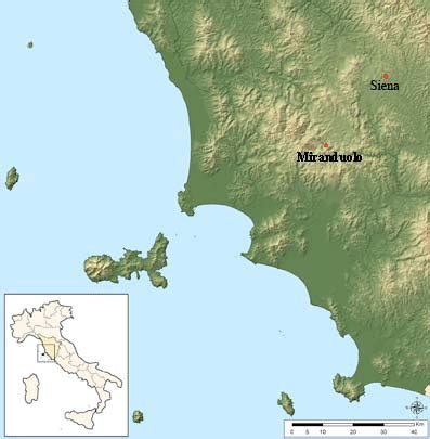 Localizzazione Del Sito Di Miranduolo Elaborazione Dott Federico