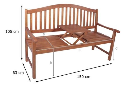 FSC Gartenbänke mit Klapptisch 150 106 Kaufen auf Ricardo